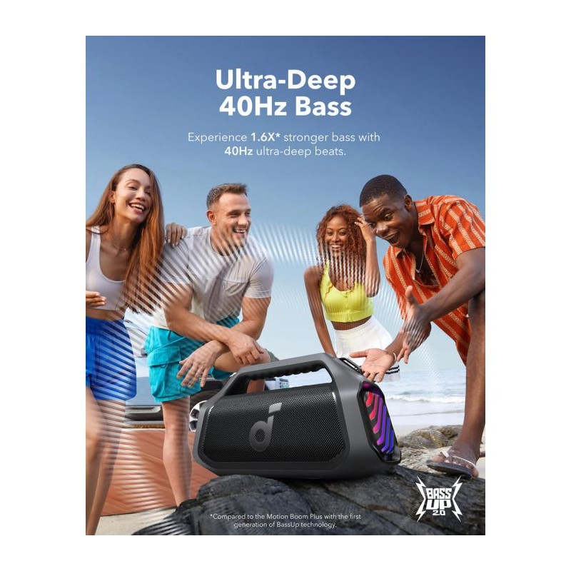 Zvočnik Anker Soundcore BOOM 2 Plus, črn, A3134011