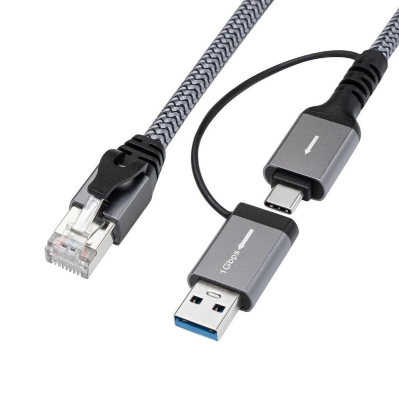 Kabel MicroConnect RJ45 - USB-A/C, 3m