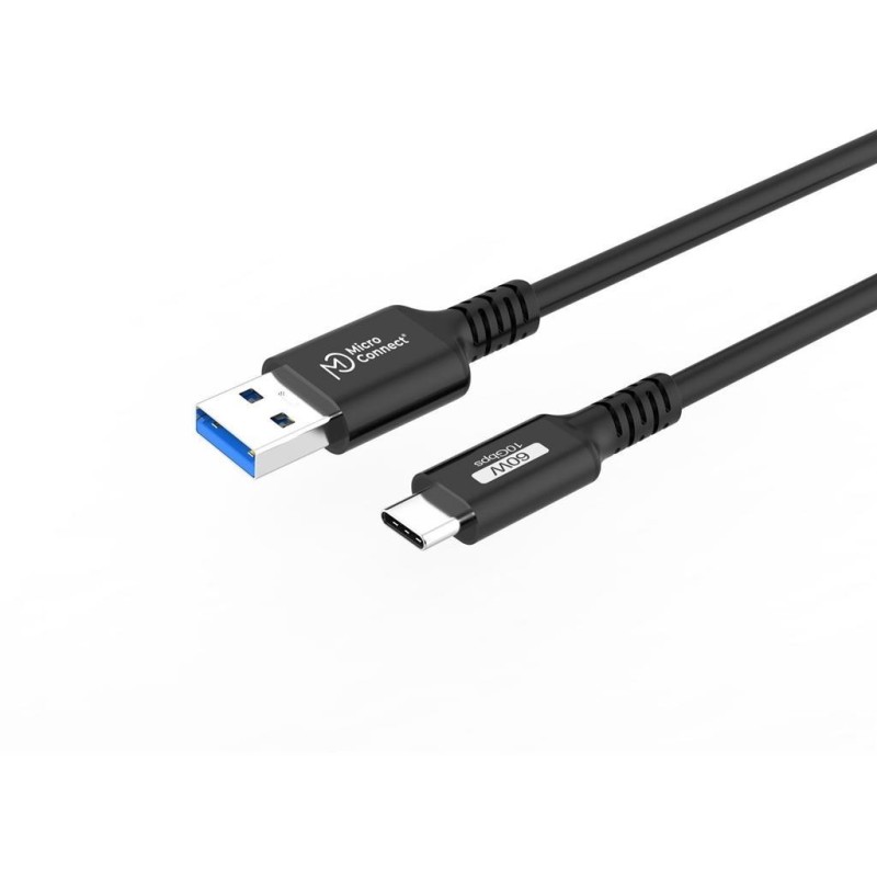 Kabel MicroConnect USB C-A 3.2 Gen2 60W, 10Gbps, 1m