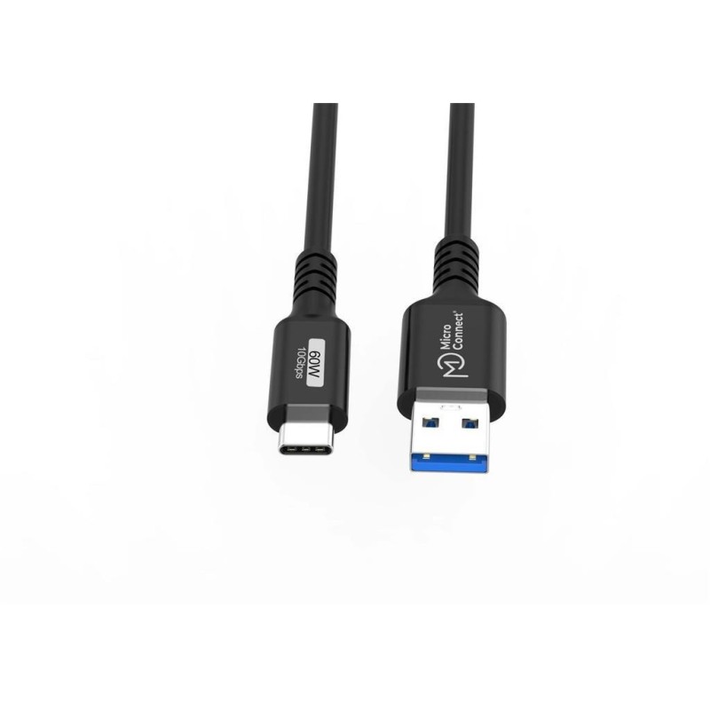 Kabel MicroConnect USB C-A 3.2 Gen2 60W, 10Gbps, 0.25m