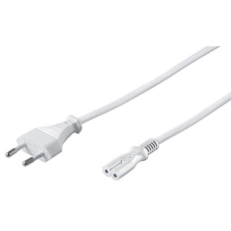 Kabel MicroConnect EU Type C - C7, 1m, bel