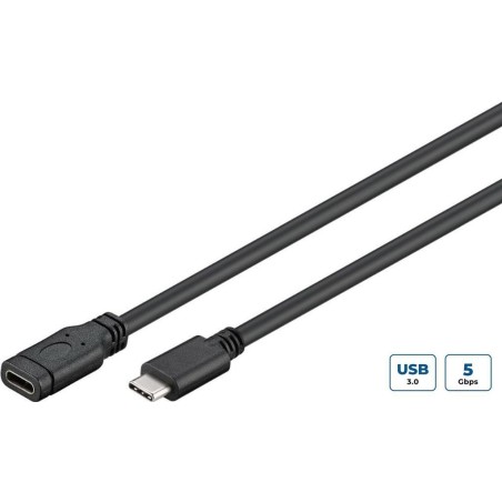 Podaljševalni kabel MicroConnect USB-C 3.2 Gen 1, 0,5m