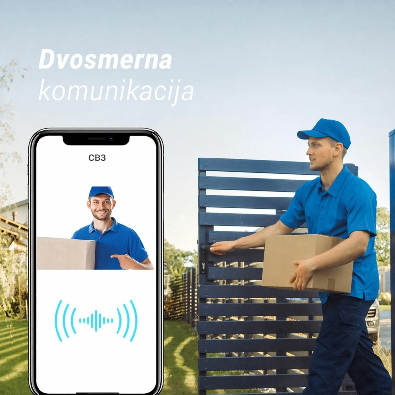 IP kamera EZVIZ CB3 AOV, 3.0MP, zunanja, bela, vgrajen akumulator