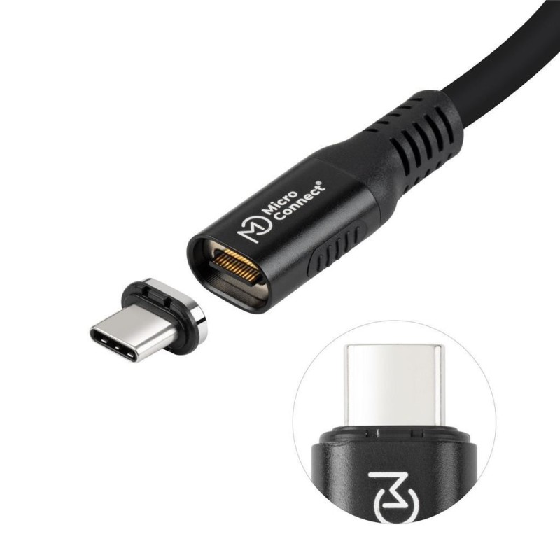 Kabel MicroConnect Premium USB C-C, magnetni, 0,15m