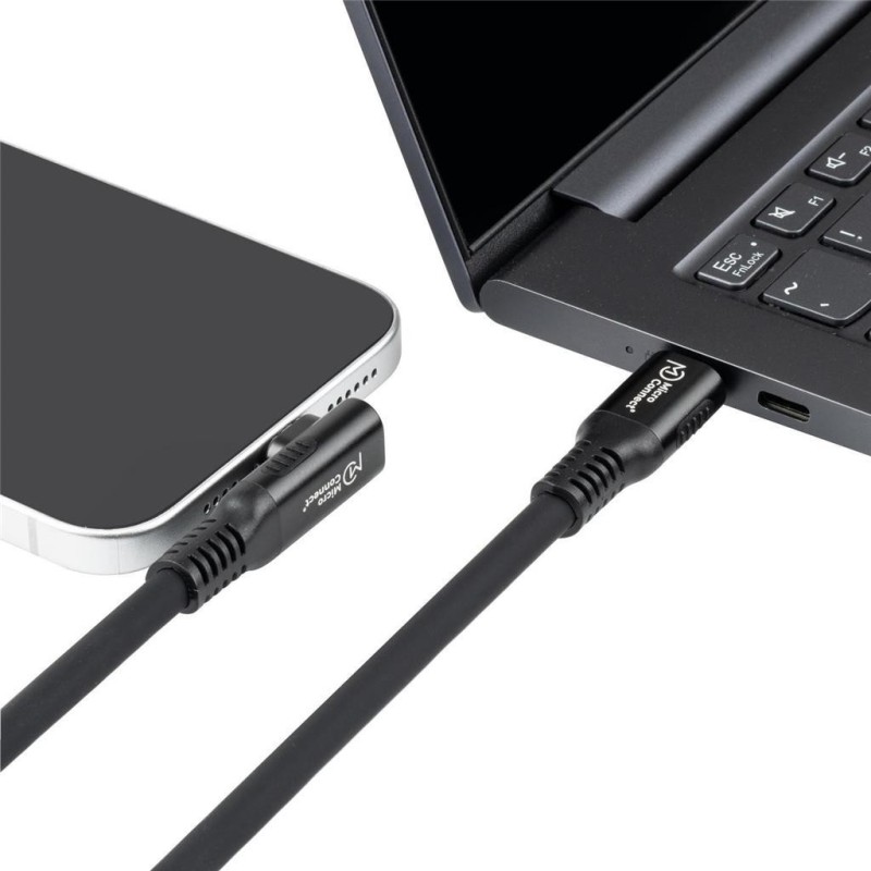 Kabel MicroConnect Premium USB C-C, magnetni, kotni, 1m