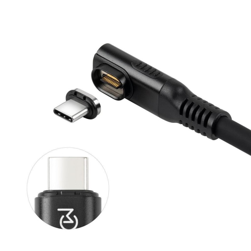 Kabel MicroConnect Premium USB C-C, magnetni, kotni, 2m