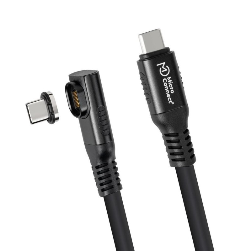 Kabel MicroConnect Premium USB C-C, magnetni, kotni, 0,15m
