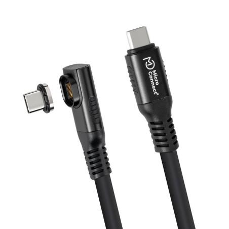 Kabel MicroConnect Premium USB C-C, magnetni, kotni, 0,15m