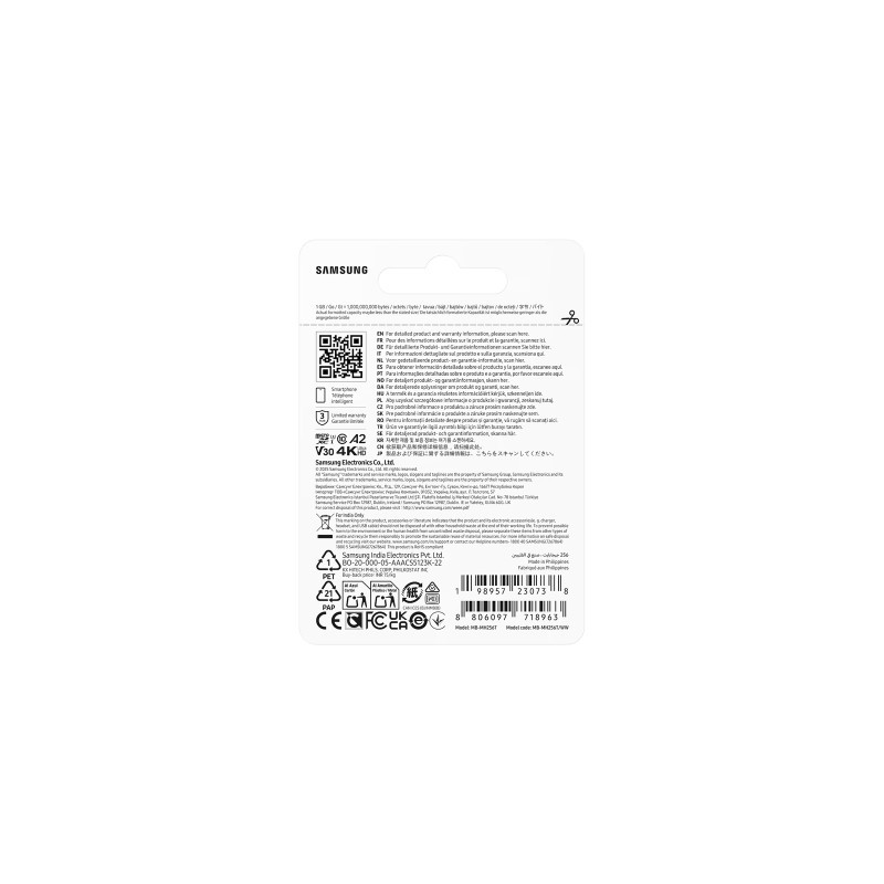 Spominska kartica Samsung T9, micro SDXC, 256GB