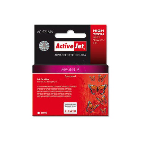 Črnilo Active Jet za Canon CLI-521M, magneta