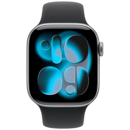 Pametna ura Apple Watch Series 11, 42mm, siva (črn pašček M/L)