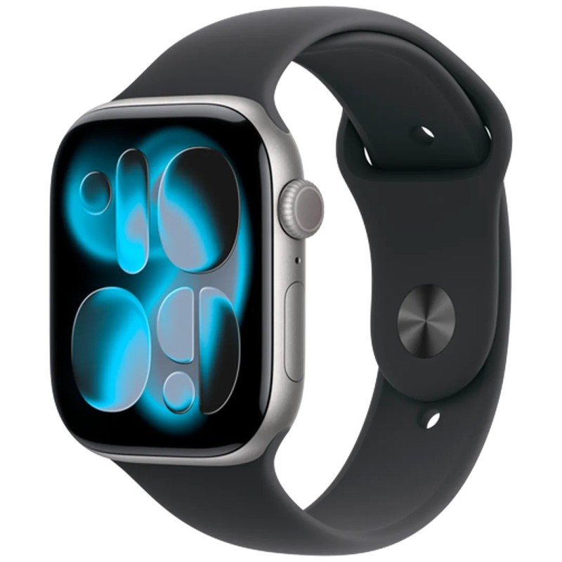 Pametna ura Apple Watch Series 11, 46mm, siva (črn pašček M/L)