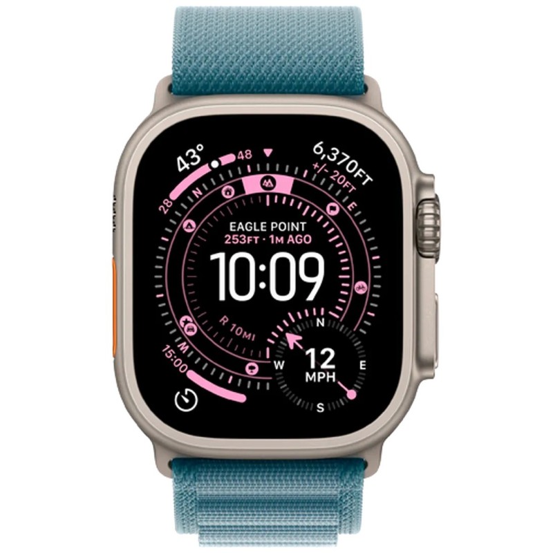 Pametna ura Apple Watch Ultra 3, 49mm, srebrna (moder pašček S)