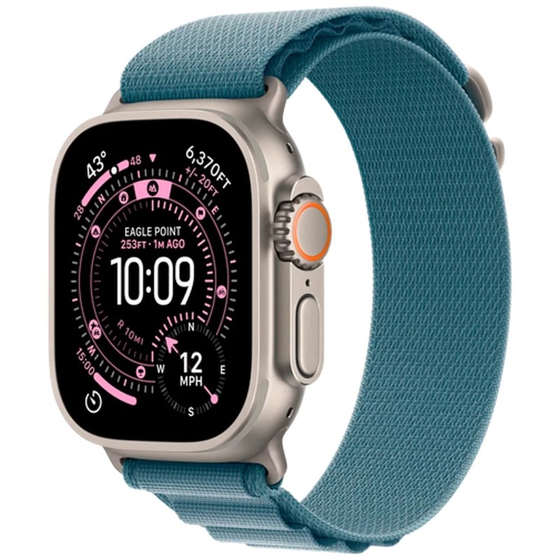 Pametna ura Apple Watch Ultra 3, 49mm, srebrna (moder pašček M)