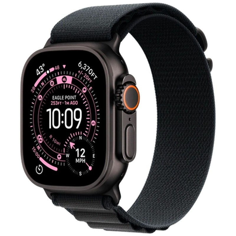 Pametna ura Apple Watch Ultra 3, 49mm, črna (črn pašček S)