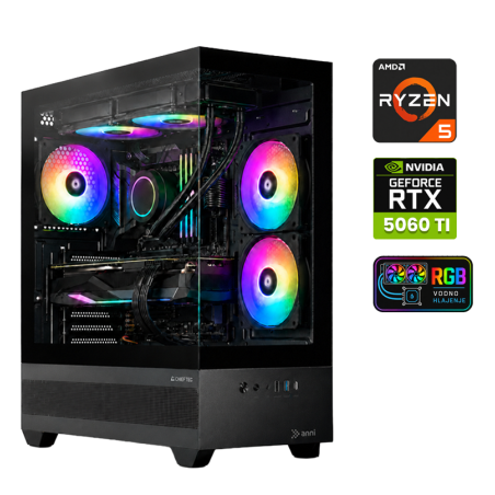 Računalnik ANNI Gamer Extreme Lite R5 7500X3D / RTX 5060 Ti / 16 GB / 1 TB