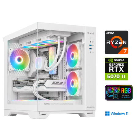 Računalnik ANNI Gamer Elite R7 9800X3D / RTX 5070 Ti / 32 GB / 2 TB / W11H