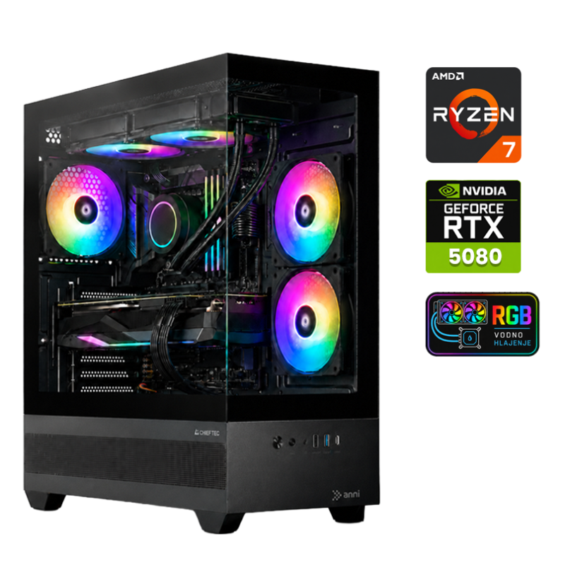 Računalnik ANNI Gamer Elite R7 9700X / RTX 5080 / 32 GB / 2 TB