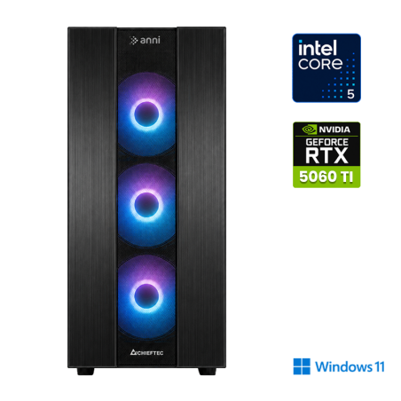 Računalnik ANNI Gamer Advanced i5-14400F / RTX 5060 Ti / 16 GB / 1 TB / W11H