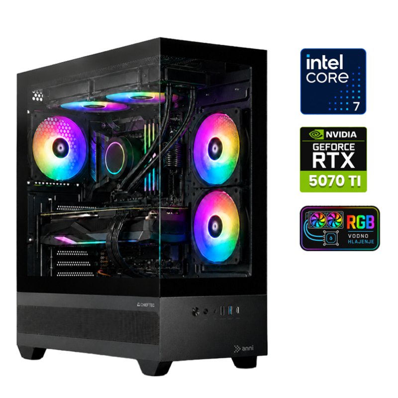 Računalnik ANNI Gamer Extreme i7-14700F / RTX 5070 Ti / 32 GB / 2 TB