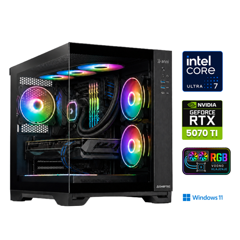 Računalnik ANNI Gamer Extreme Ultra 7 265F / RTX 5070 Ti / 32 GB / 2 TB / W11H