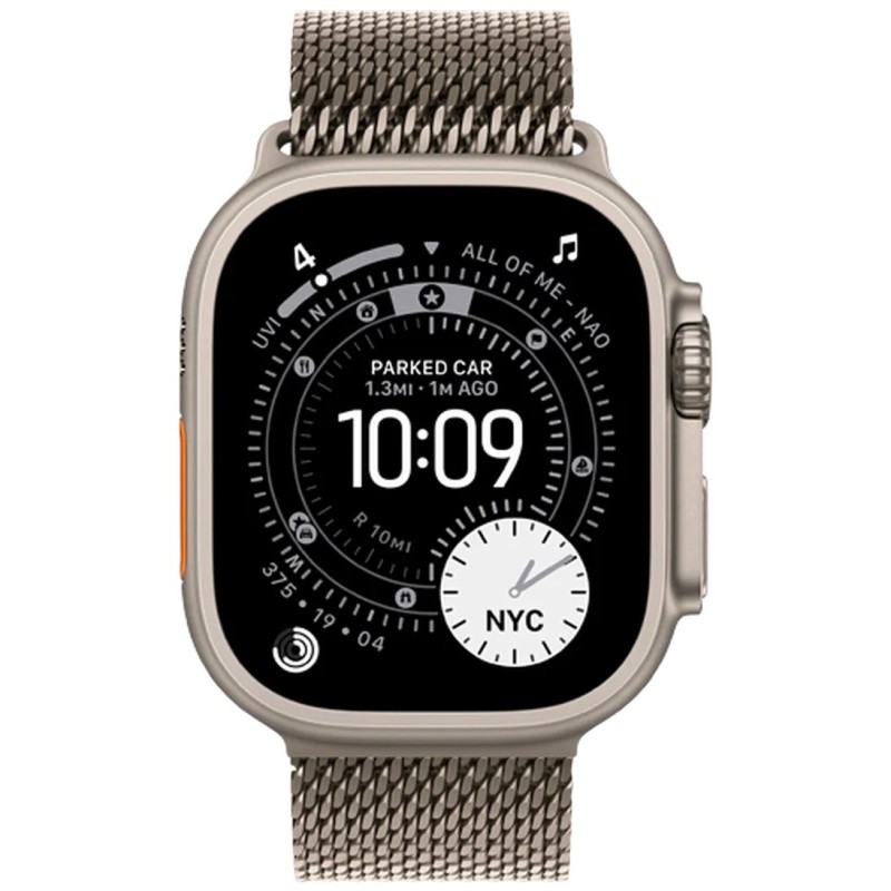 Pametna ura Apple Watch Ultra 3, 49mm, srebrna (srebrn pašček S)
