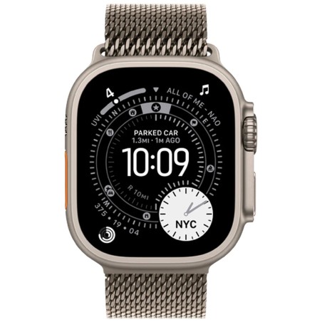 Pametna ura Apple Watch Ultra 3, 49mm, srebrna (srebrn pašček S)