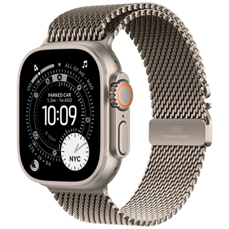 Pametna ura Apple Watch Ultra 3, 49mm, srebrna (srebrn pašček S)