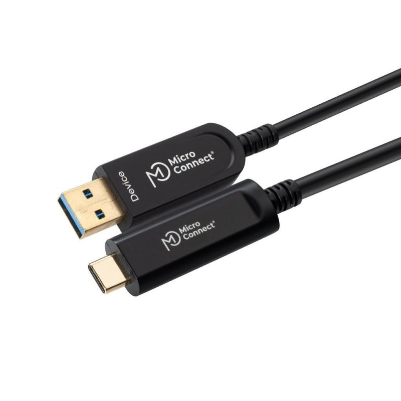 Kabel MicroConnect USB C-A 3.2 Gen 2x1, 10Gbps, 5V/800mA črn, 5m