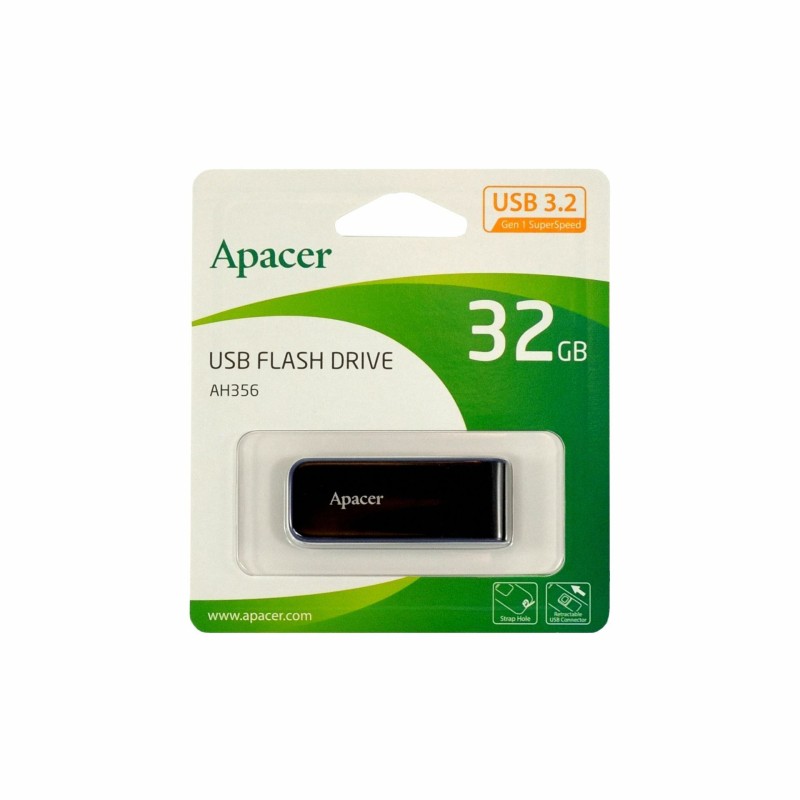 USB kjuč 32GB Apacer AH356, USB 3.2, črn