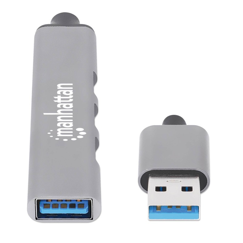 USB Hub Manhattan, 4-portni, USB 3.0 Type-C/A