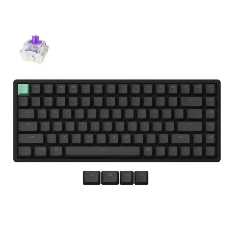 Tipkovnica Keychron K2 HE, Gateron Nebula stikala, RGB, UK, črna