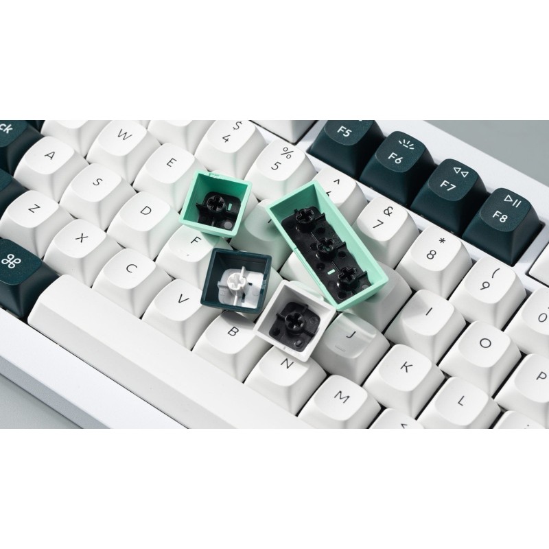 Tipkovnica Keychron Q1 HE, Gateron Nebula stikala, RGB, UK, bela