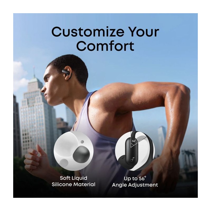 Slušalke Soundcore AeroFit 2 Pro, črne