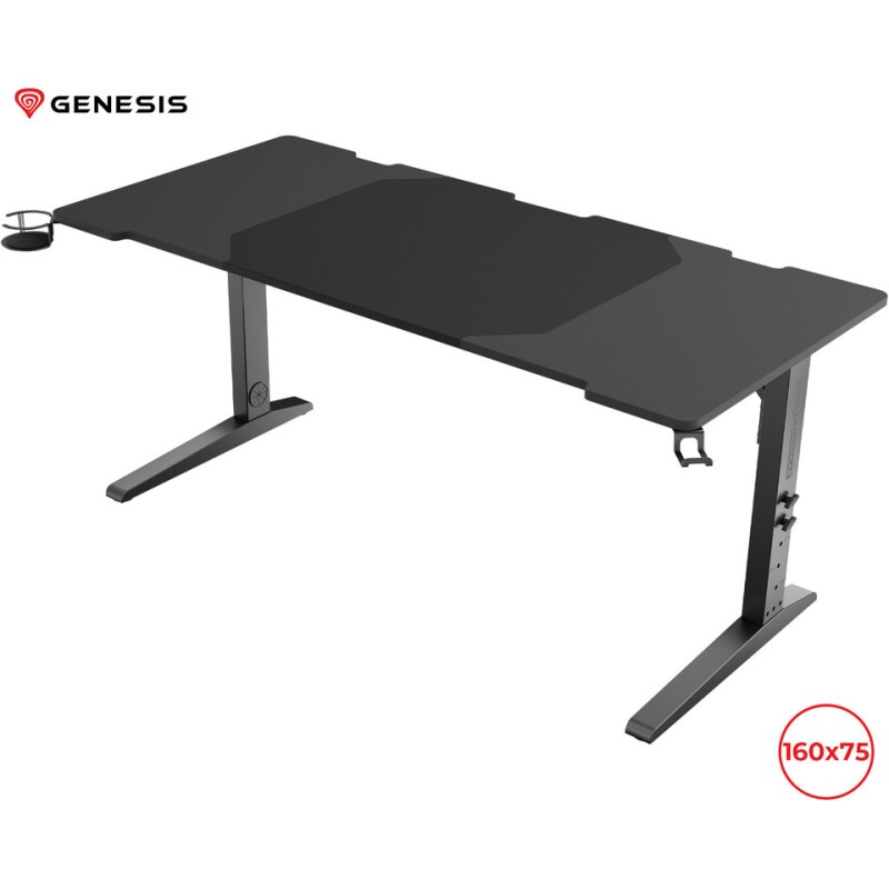 Gaming miza Genesis Holm Modular 160, RGB, črna