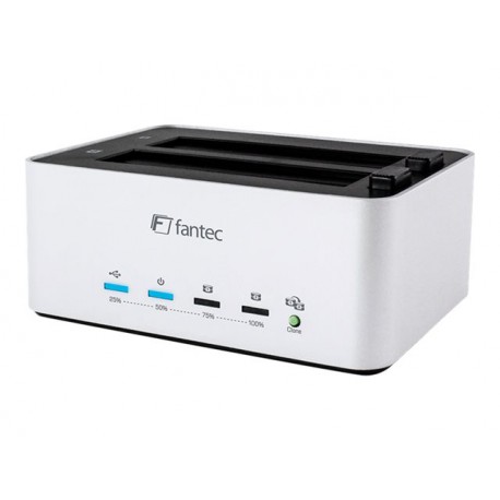 Čitalec in presnemovalec diskov USB 3.0 AluDOCK-2X 2xSATA v alu. ohišju Fantec