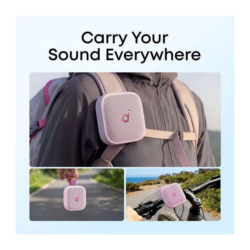 Prenosni zvočnik Anker Soundcore Boom Go 3i, roza