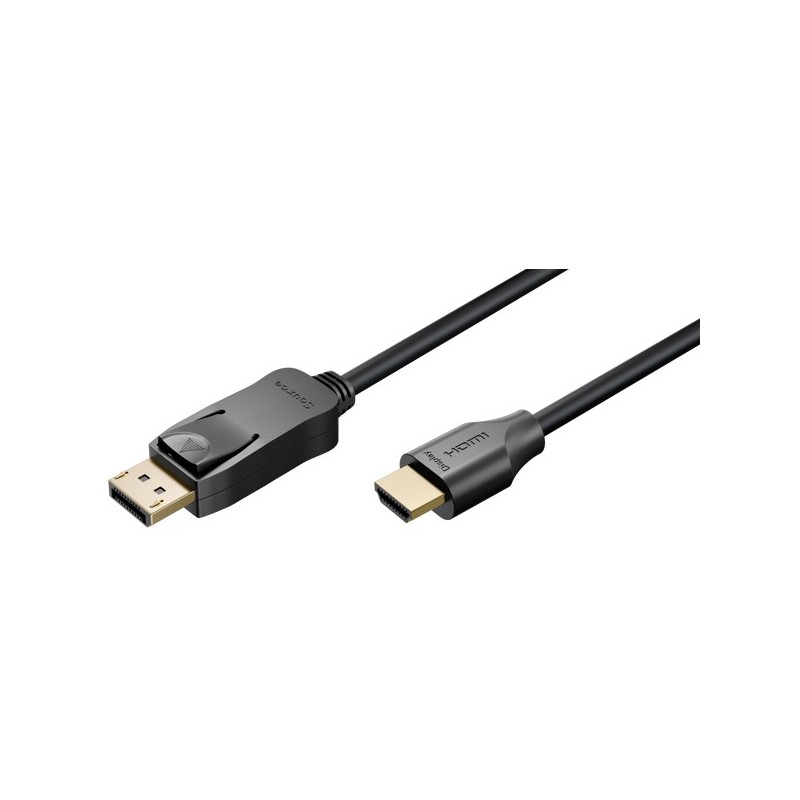 Kabel DisplayPort 2.0/2.1 - HDMI 2.0 8K/60Hz 1m, Goobay