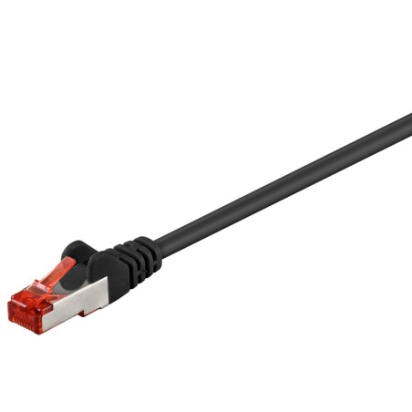 Mrežni kabel Goobay S/FTP (PiMF) CAT6, 1,5m, črn