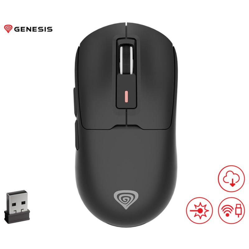 Miška Genesis Zircon 660, črna