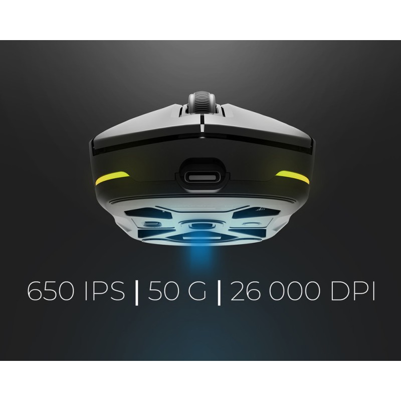 Miška Genesis Zircon 660 Pro, črna
