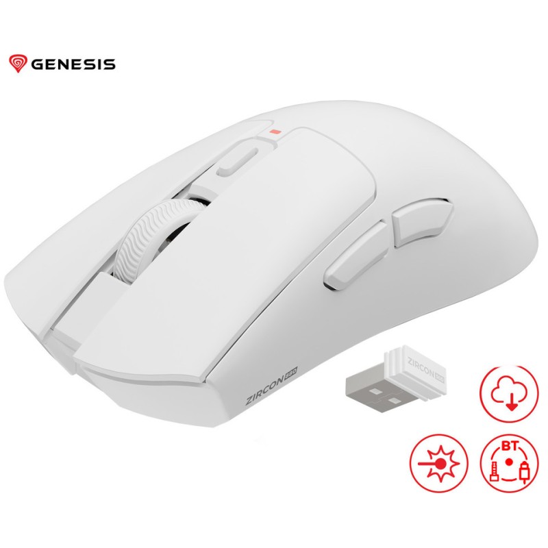 Miška Genesis Zircon 880, bela