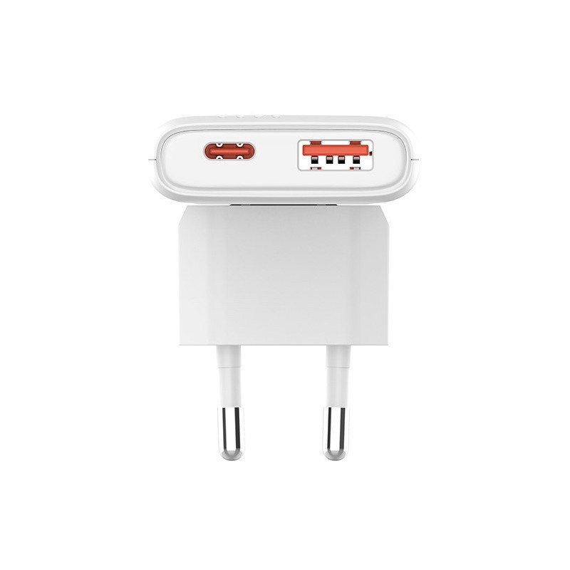 Polnilec ALLITY ATC-02 GaN, 65W, 1x USB-C, 1x USB-A, PD, QC, bel