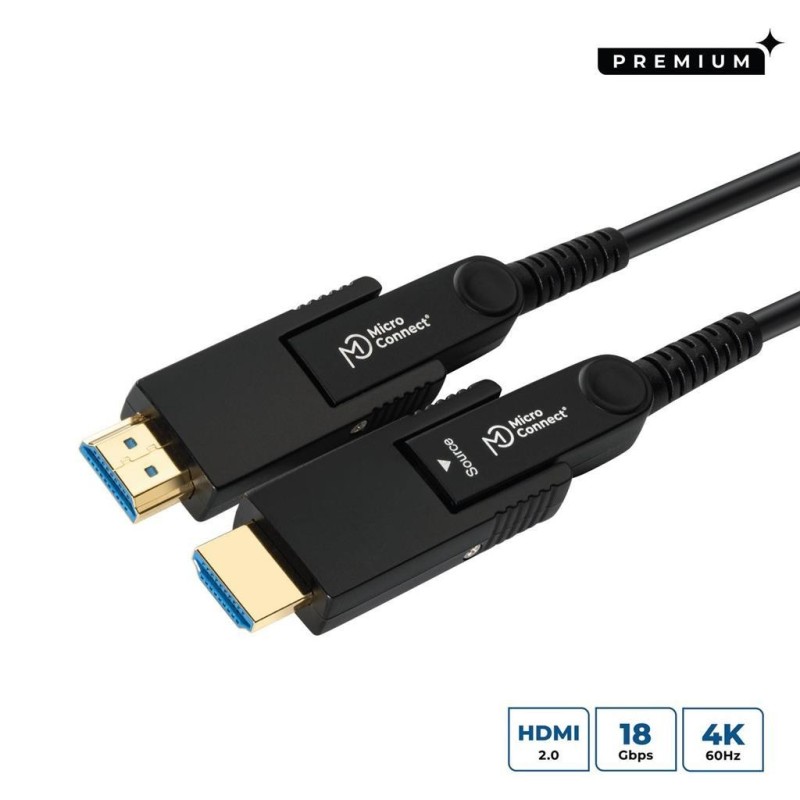 Kabel MicroConnect Premium HDMI-D, 20m s HDMI-A adapterjem