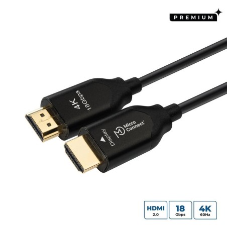 Kabel MicroConnect Premium optični HDMI 2.0, 110m 4K60Hz, 18 Gbps
