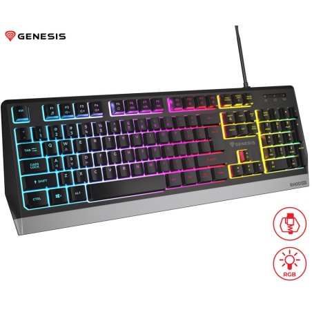 Tipkovnica Genesis Rhod 300, RGB, črna