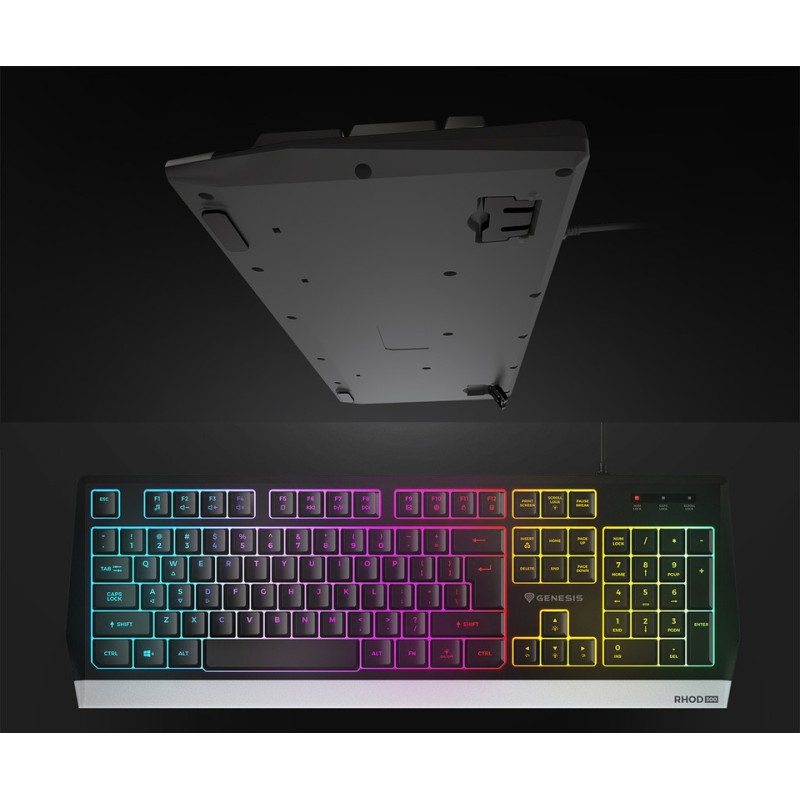 Tipkovnica Genesis Rhod 300, RGB, črna