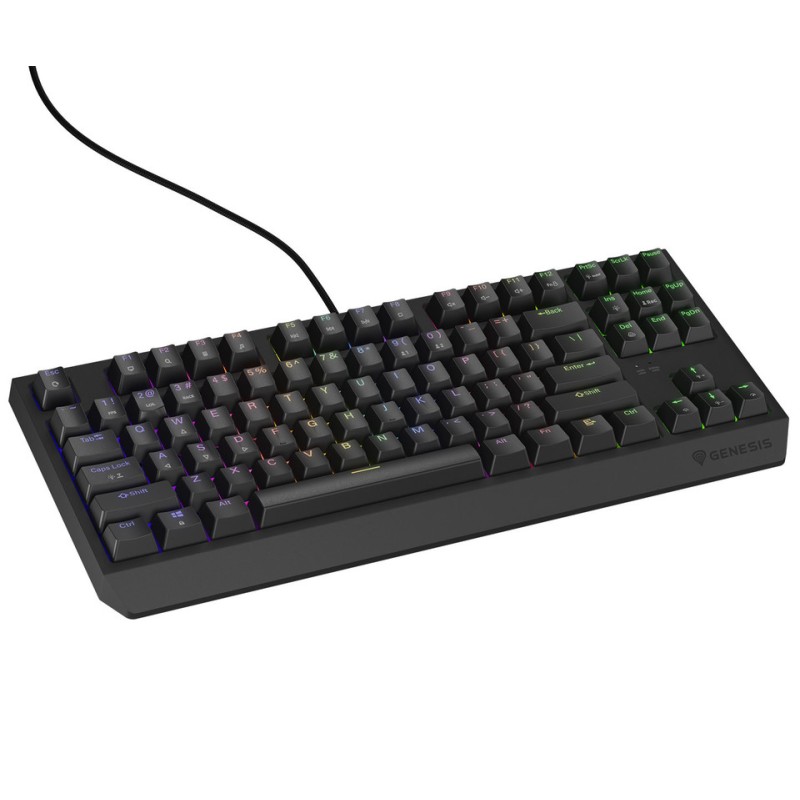Tipkovnica Genesis Thor 230 TKL, RGB, Outemu Brown stikala, črna