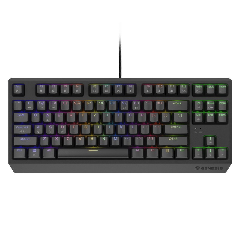 Tipkovnica Genesis Thor 230 TKL, RGB, Outemu Brown stikala, črna