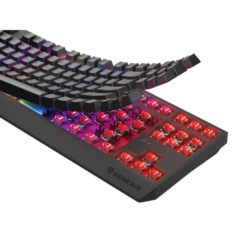 Tipkovnica Genesis Thor 230 TKL, RGB, Outemu Red stikala, črna